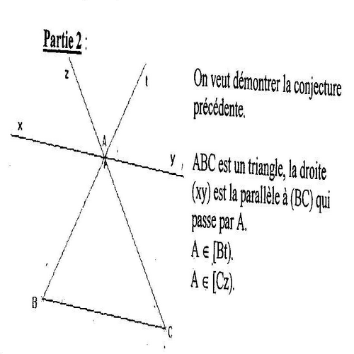 Partie 2 : Le triangle :