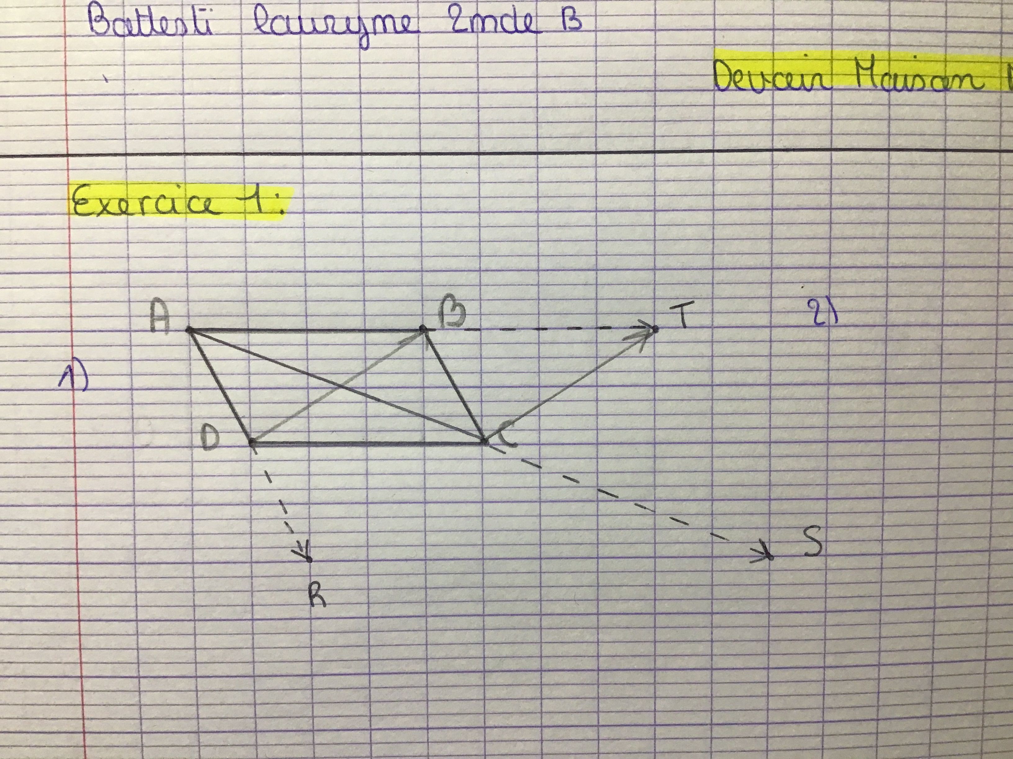 Vecteurs Translations - Forum Mathématiques