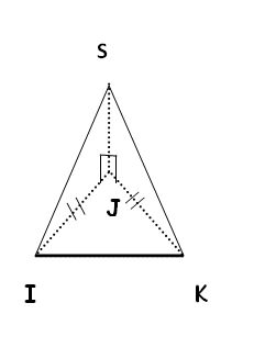 pyramide(Base triangle isocèle)