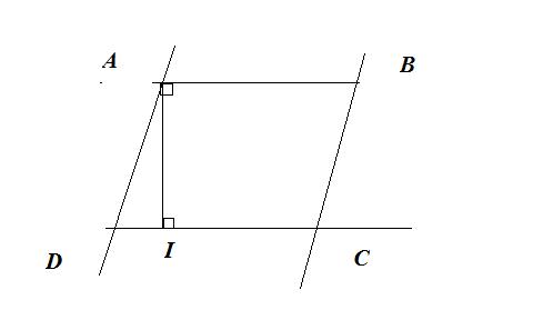 le quadrilatère ABCD et un triangle rectangle AID