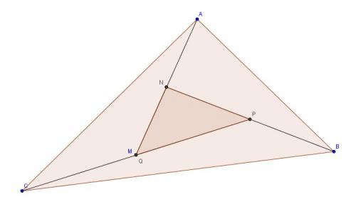 barycentre et aire dans un triangle